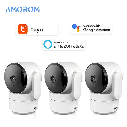 Tuya 1080P 360 Wifi Camara para interiores , con conectividad de alexa y google assist 
Vision Nocturna